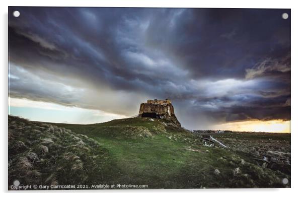 Armageddon at the Castle Acrylic by Gary Clarricoates