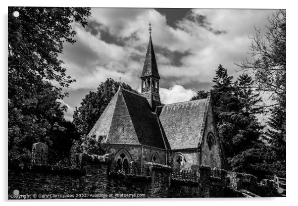 Luss Parish Church Acrylic by Gary Clarricoates