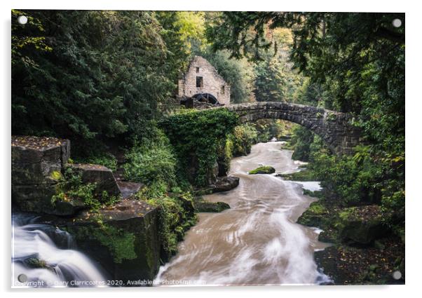 The Mill in Green Acrylic by Gary Clarricoates