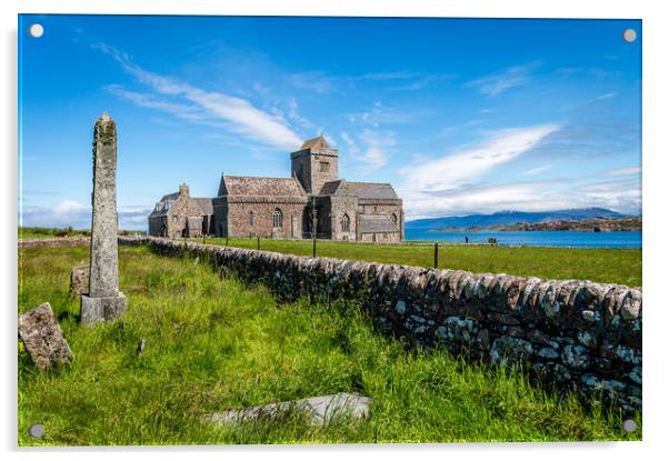 Iona Scotland Acrylic by Mike Cave