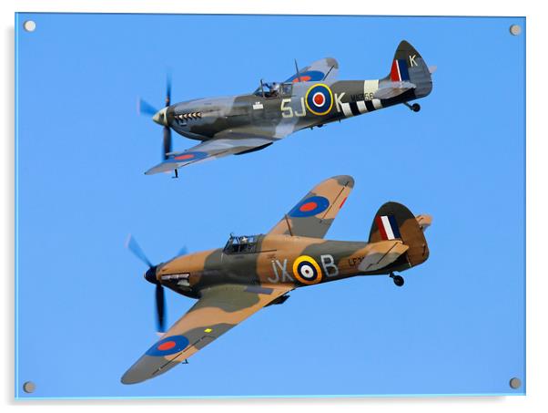 Battle of Britain pair Acrylic by Stephen Wright