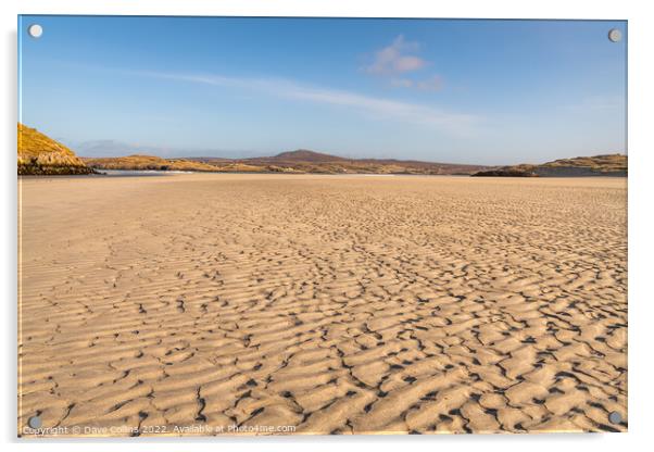 Sand patterns on Cappadale Sands Acrylic by Dave Collins