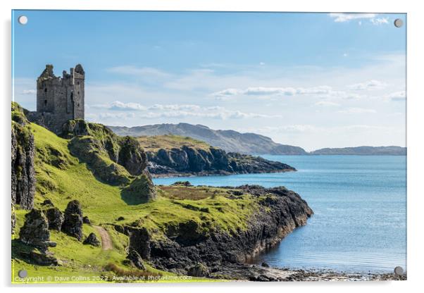 Gylen Castle, Island of Kerrera, Scotland Acrylic by Dave Collins