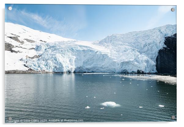 Outdoor Beloit Tidewater Glacier in Blackstone Bay, Prince William Sound, Alaska, USA Acrylic by Dave Collins