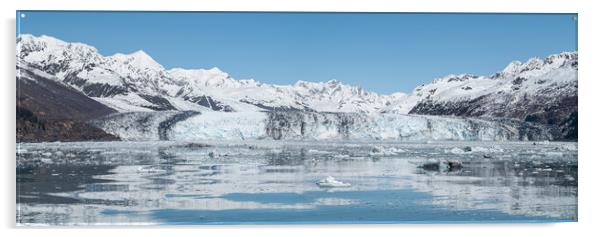  Harvard Tidewater Glacier at the end of College Fjord, Alaska, USA Acrylic by Dave Collins