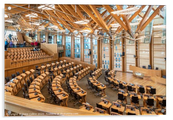 Scottish Parliament Debating Chamber Acrylic by Dave Collins