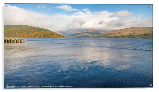 Loch Fyne & Loch Shira Meeting Point, Scotland Acrylic by Dave Collins