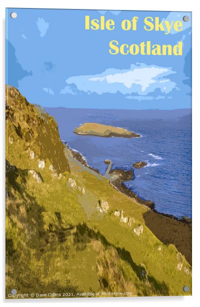 Staffin Slipway, Isle of Skye - Digital Art Acrylic by Dave Collins