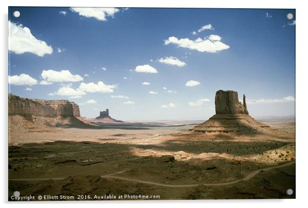 Monument Valley Utah Acrylic by Elliott Strom