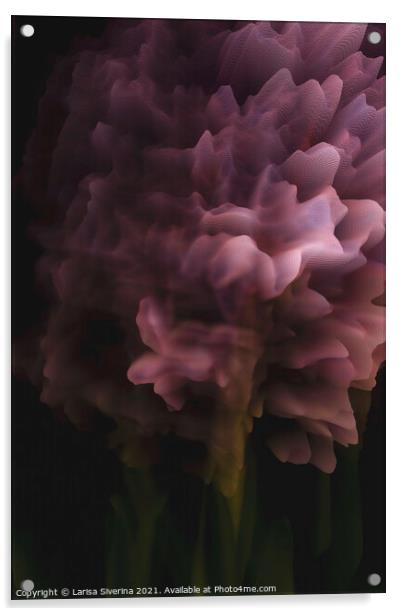 Hyacinth background Acrylic by Larisa Siverina