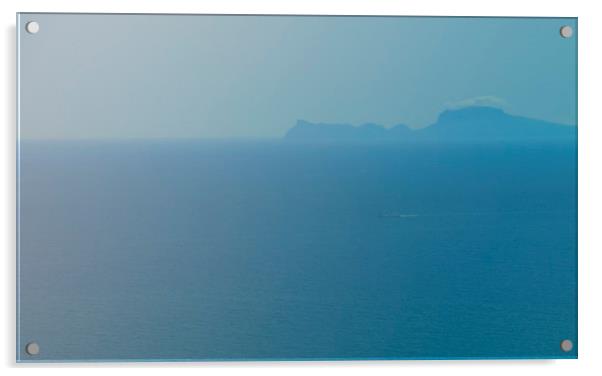 Amalfi coast, Naples, Italy. Acrylic by Larisa Siverina
