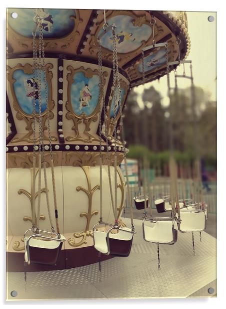 French carousel Acrylic by Larisa Siverina