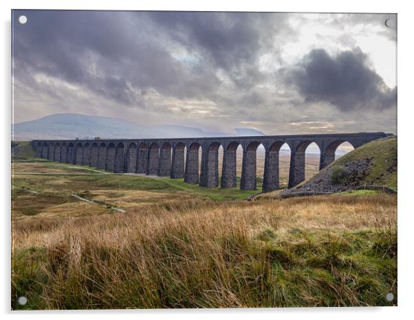 Ribblehead Viaduct Acrylic by Colin Allen