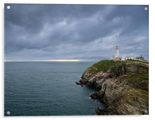  South Stack Lighthouse, Anglesey. Acrylic by Colin Allen