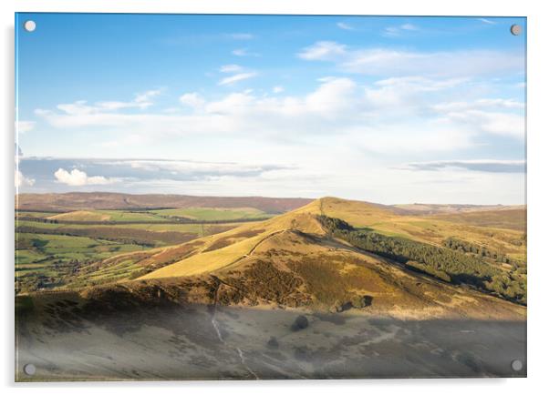 Mam Tor and the Great Ridge Acrylic by Colin Allen