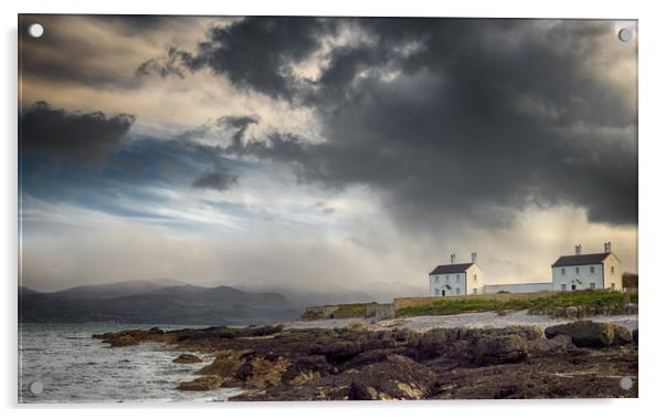 Stormy Sky at Penmon Point, Anglesey. Acrylic by Colin Allen