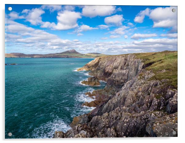 Whitesands Bay, Pembrokeshire, Wales. Acrylic by Colin Allen