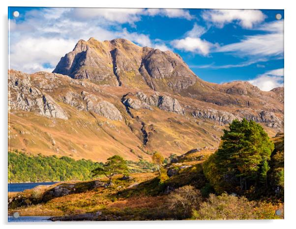 Slioch Mountain, Scotland. Acrylic by Colin Allen