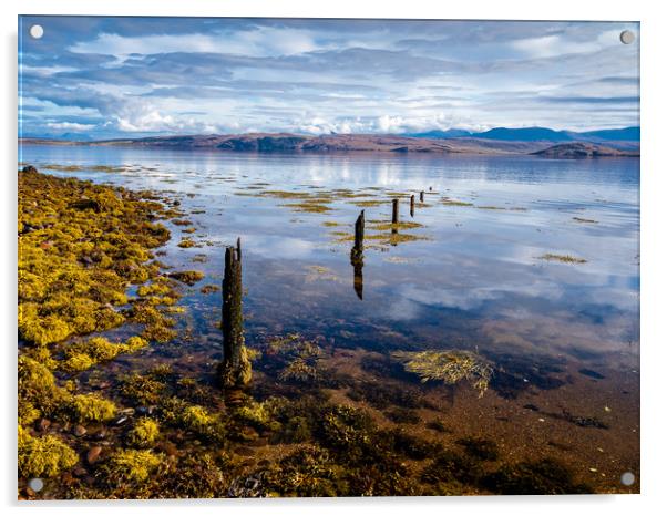 Loch Ewe, Poolewe, Scotland. Acrylic by Colin Allen