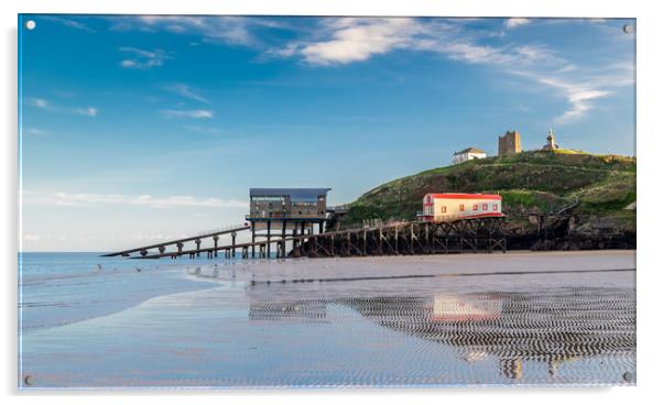 Tenby Lifeboat Station, Pembrokeshire. Acrylic by Colin Allen