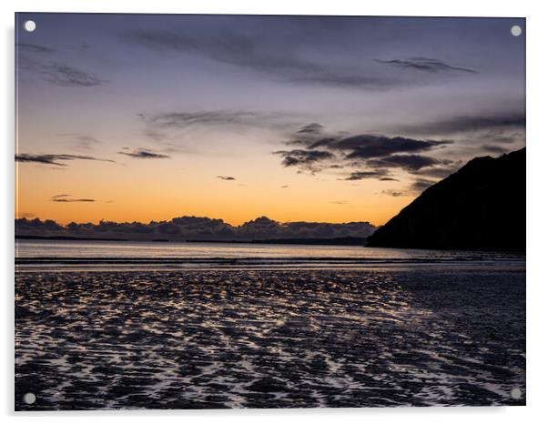 Pendine Beach, Carmarthenshire, Wales. Acrylic by Colin Allen