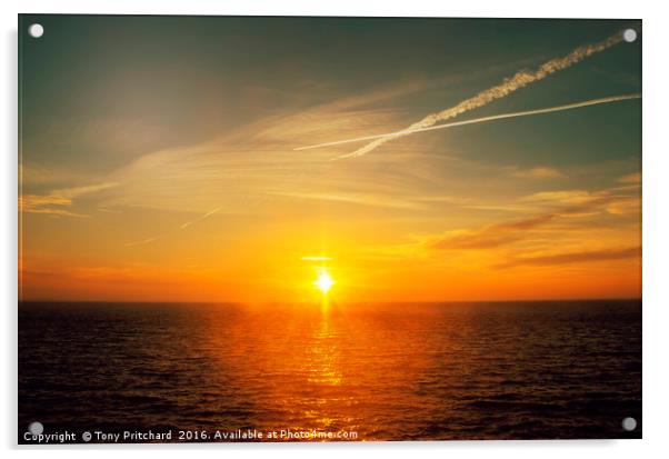 Bendricks Beach Sunrise Acrylic by Tony Pritchard