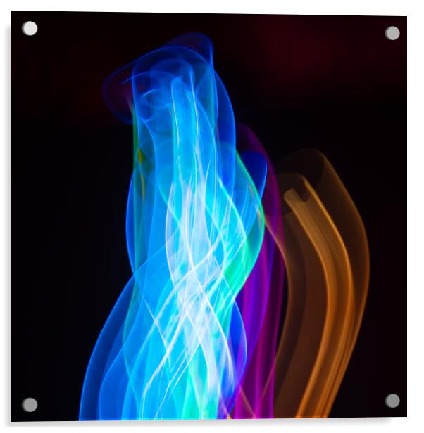 Abstract light trails Acrylic by Bryn Morgan