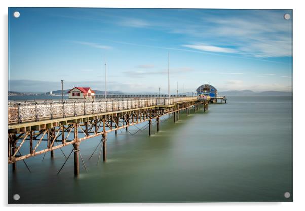 Mumbles pier, Acrylic by Bryn Morgan