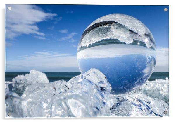 CLEAR AS ICE Acrylic by Steve Lansdell