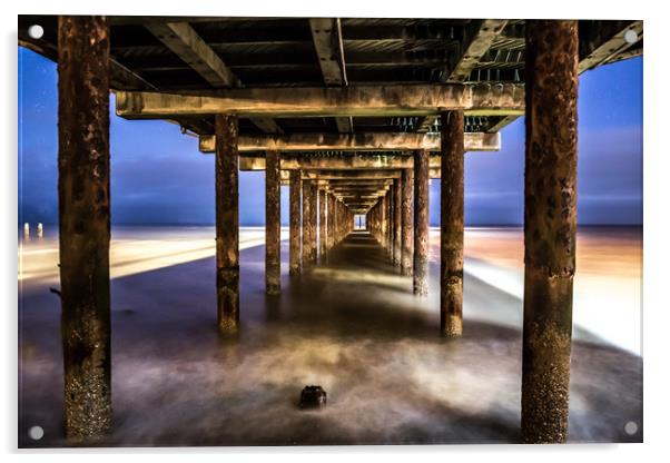 Under the Pier  Acrylic by Steve Lansdell
