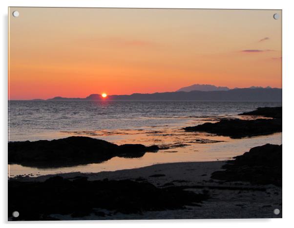    Skye sunset                             Acrylic by alan todd