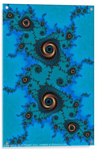 Spiral Universe Acrylic by Vickie Fiveash