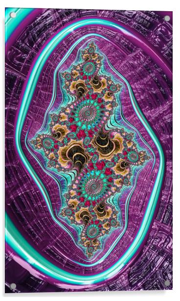Purple Swirl Acrylic by Vickie Fiveash