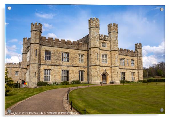 Leeds Castle in Kent, UK Acrylic by Chris Dorney