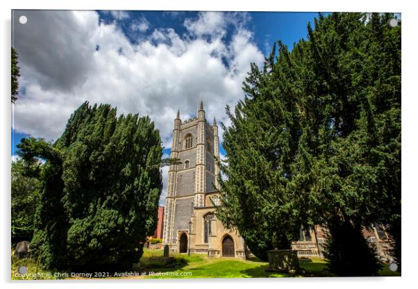 Dedham Parish Church in Dedham, Essex Acrylic by Chris Dorney