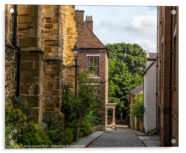 Beautiful Street in Durham, UK Acrylic by Chris Dorney