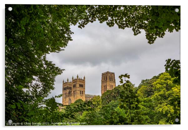 Durham Cathedral in Durham, UK Acrylic by Chris Dorney