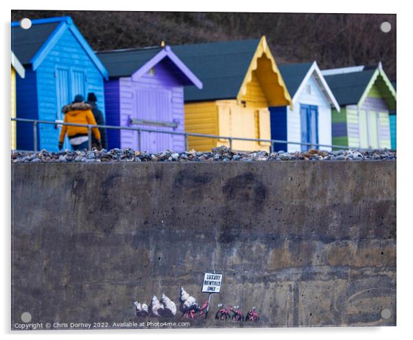 Luxury Rentals Only Graffiti by Banksy in Cromer, Norfolk Acrylic by Chris Dorney