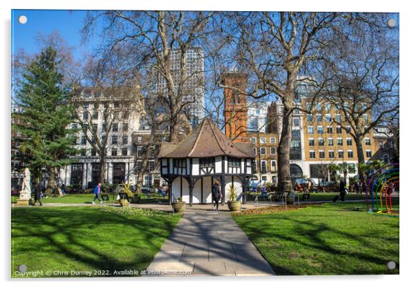 Soho Square in London, UK Acrylic by Chris Dorney