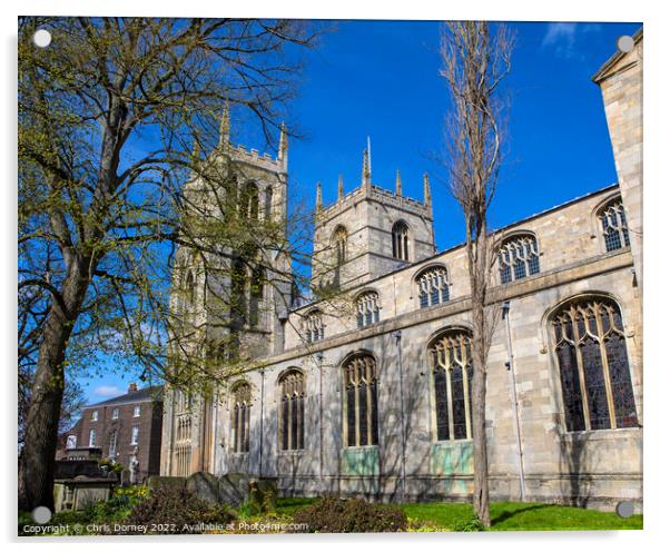 Kings Lynn Minster in Norfolk, UK Acrylic by Chris Dorney