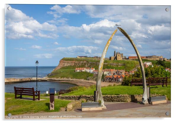 Whale Bone Arch in Whitby, North Yorkshire Acrylic by Chris Dorney