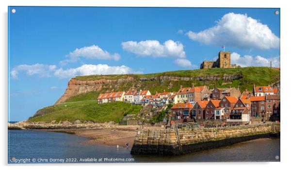 Whitby in North Yorkshire, UK Acrylic by Chris Dorney