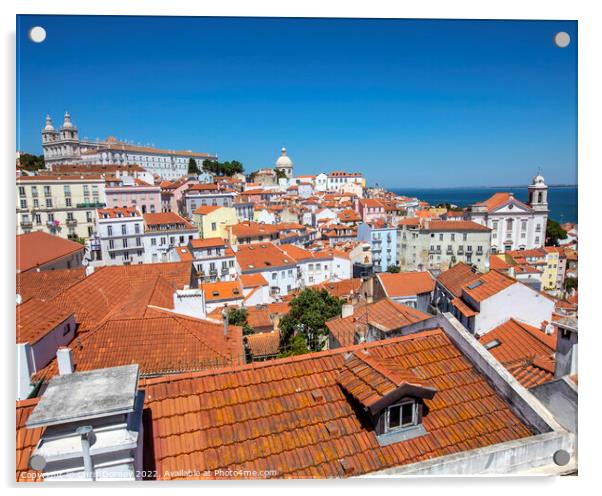Lisbon in Portugal Acrylic by Chris Dorney