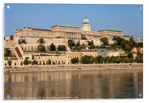 Buda Castle in Budapest Acrylic by Chris Dorney