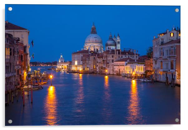 View from Ponte dell'Accademia in Venice Acrylic by Chris Dorney