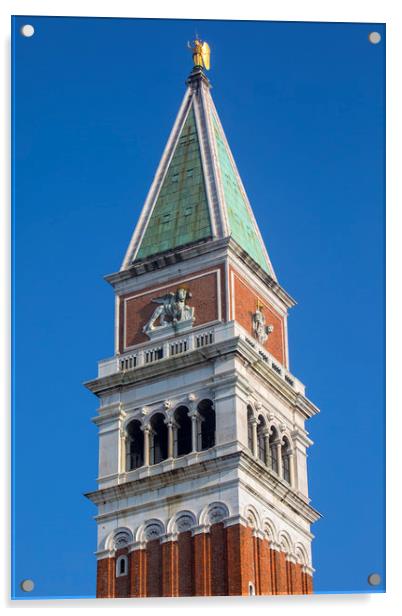 St. Marks Campanile in Venice Acrylic by Chris Dorney