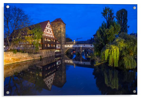 Weinstadel House in Nuremberg Acrylic by Chris Dorney