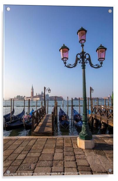 View Towards San Giorgio Maggiore from the Main Island in Venice Acrylic by Chris Dorney