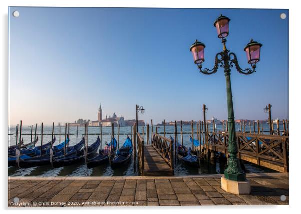 View Towards San Giorgio Maggiore from the Main Island in Venice Acrylic by Chris Dorney