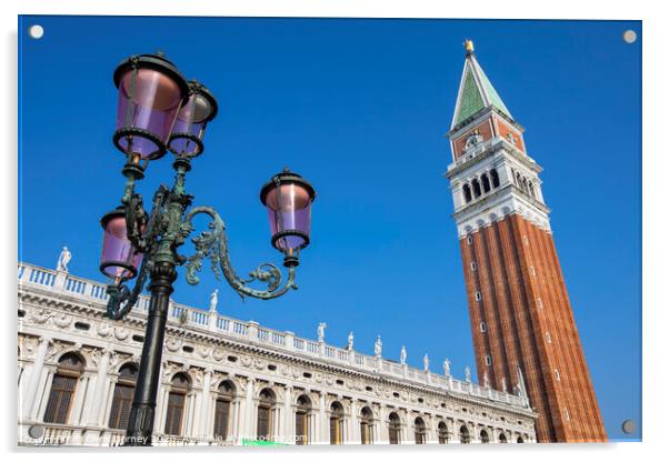 St. Marks Campanile in Venice Acrylic by Chris Dorney